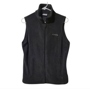 Columbia Black Fleece Zippered Sportswear Vest Size Medium